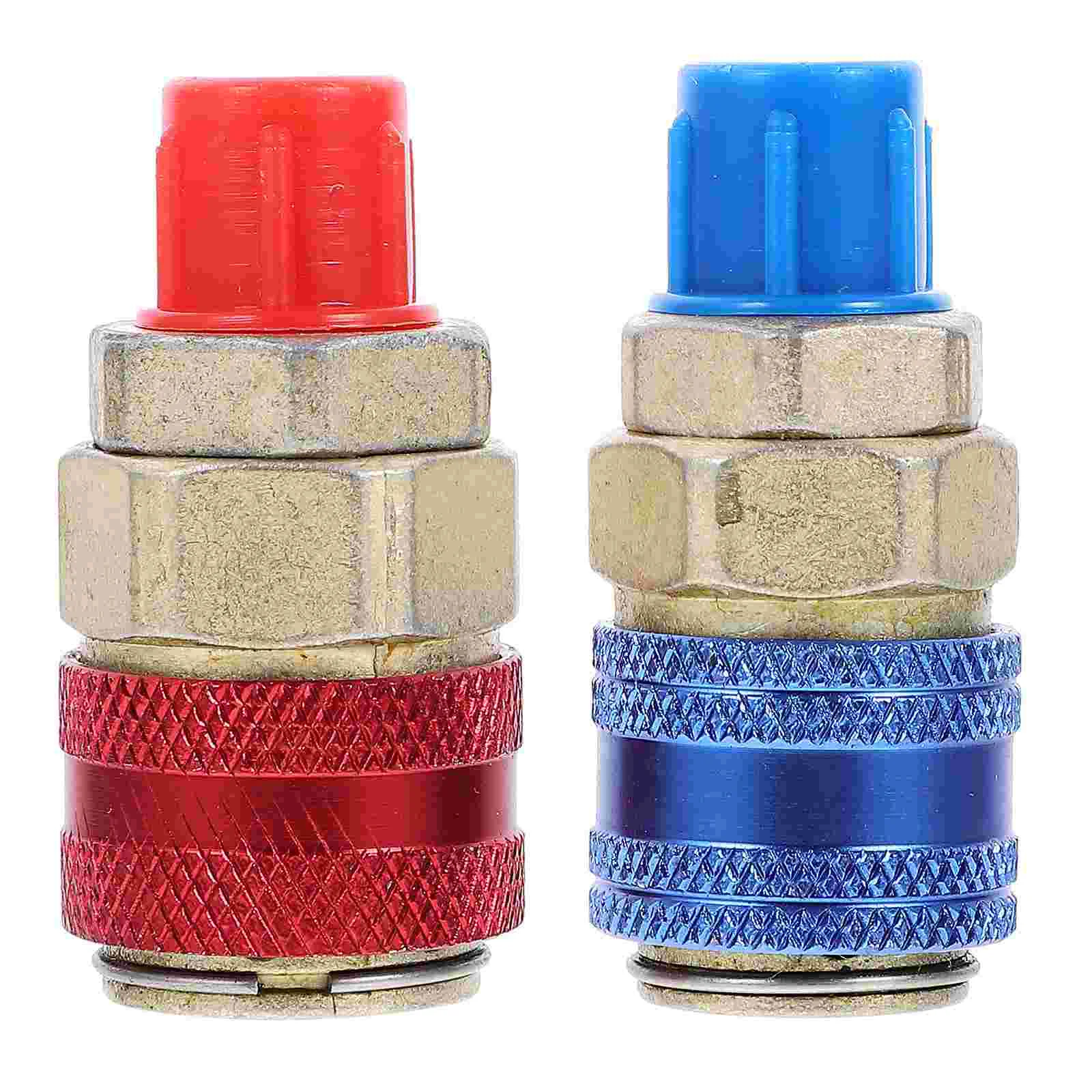 

2 Pcs Connector Coupler for Air Conditioning Ra Adapter Hose Car A/C Refrigerant