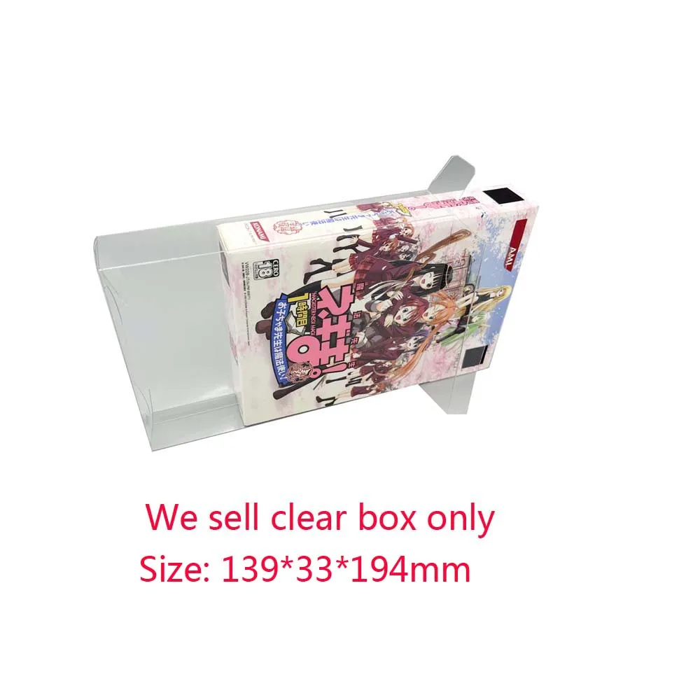 Clear transparent box For PS2 Double-disc bundled limited edition game  Display storage PET  Box