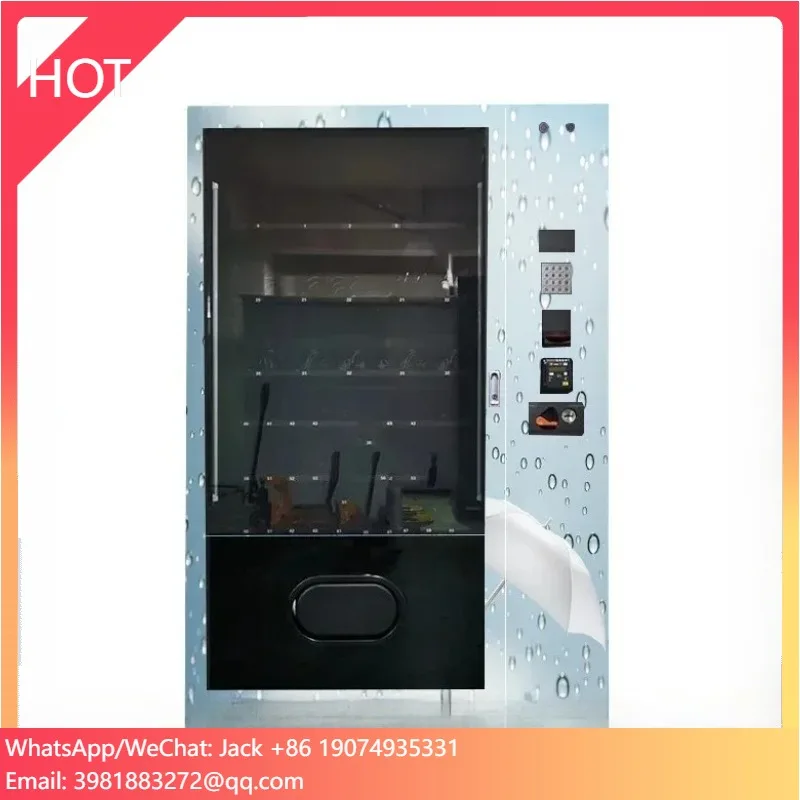 

Outdoor Rain Gear Umbrella Shoe Cover Vending Machine Support Coin Banknote Boost Grab Pay Mcash ShopeePay Presto Pay