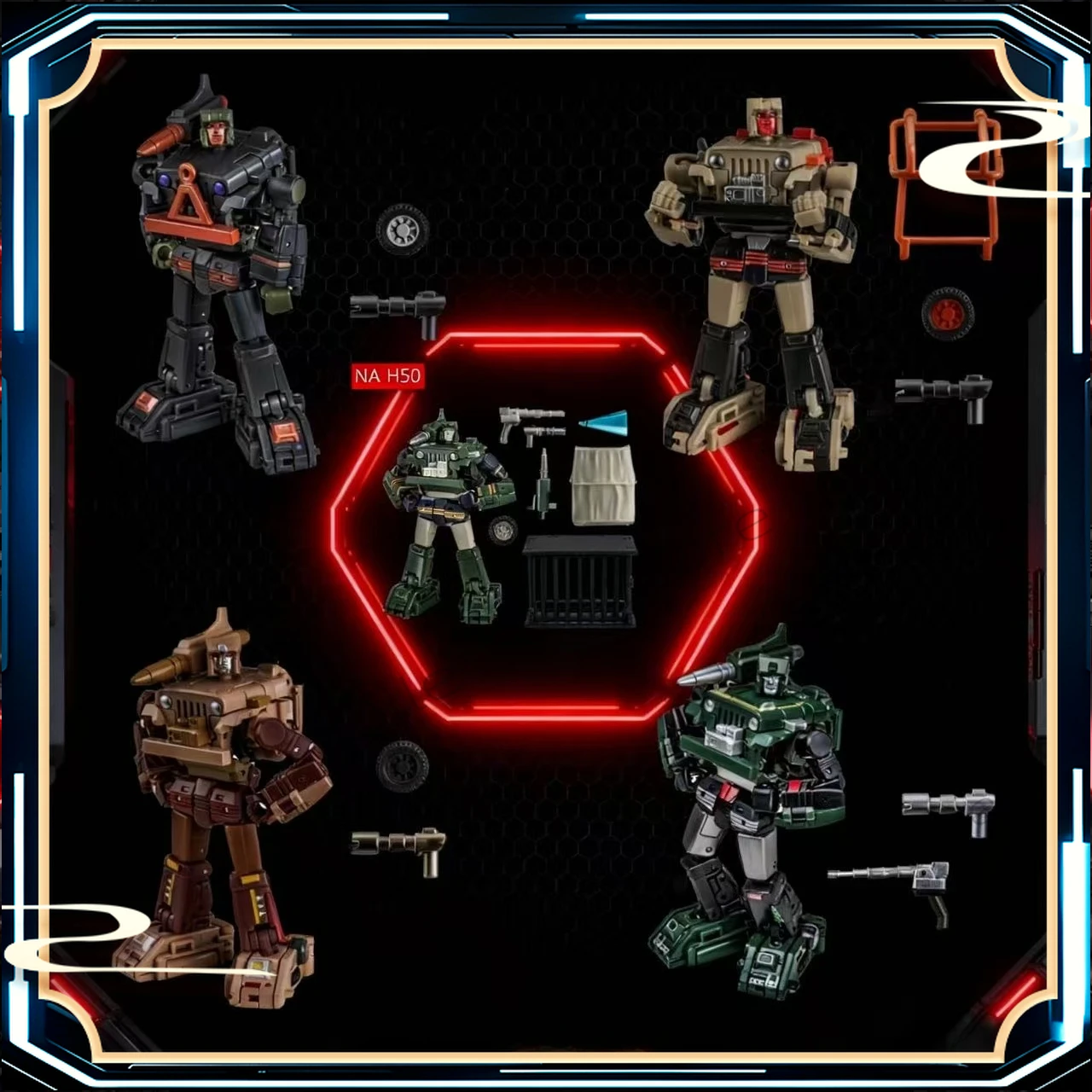 

В НАЛИЧИИ NewAge Toys Transformed Toys NA H50 H50EX H50B H50C H50D Scott Hound G1 Фигурка Робот Оригинальная коробка