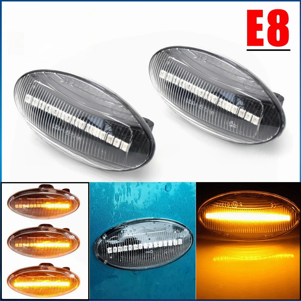 

Amber Sequential LED Side Marker Lights Turn Signal Lamp For Suzuki Swift Alto Jimny SX4