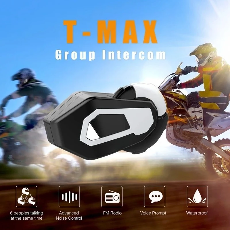 

T MAX Мотоциклетная домофонная Bluetooth-гарнитура для шлема