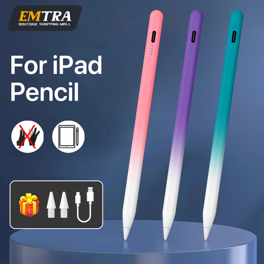 

Стилус для Apple iPad Palm Rejection Power Display для iPad Pencil Аксессуары 2022 2021 2020 2019 2018 Pro Air 4 5 Mini Pen