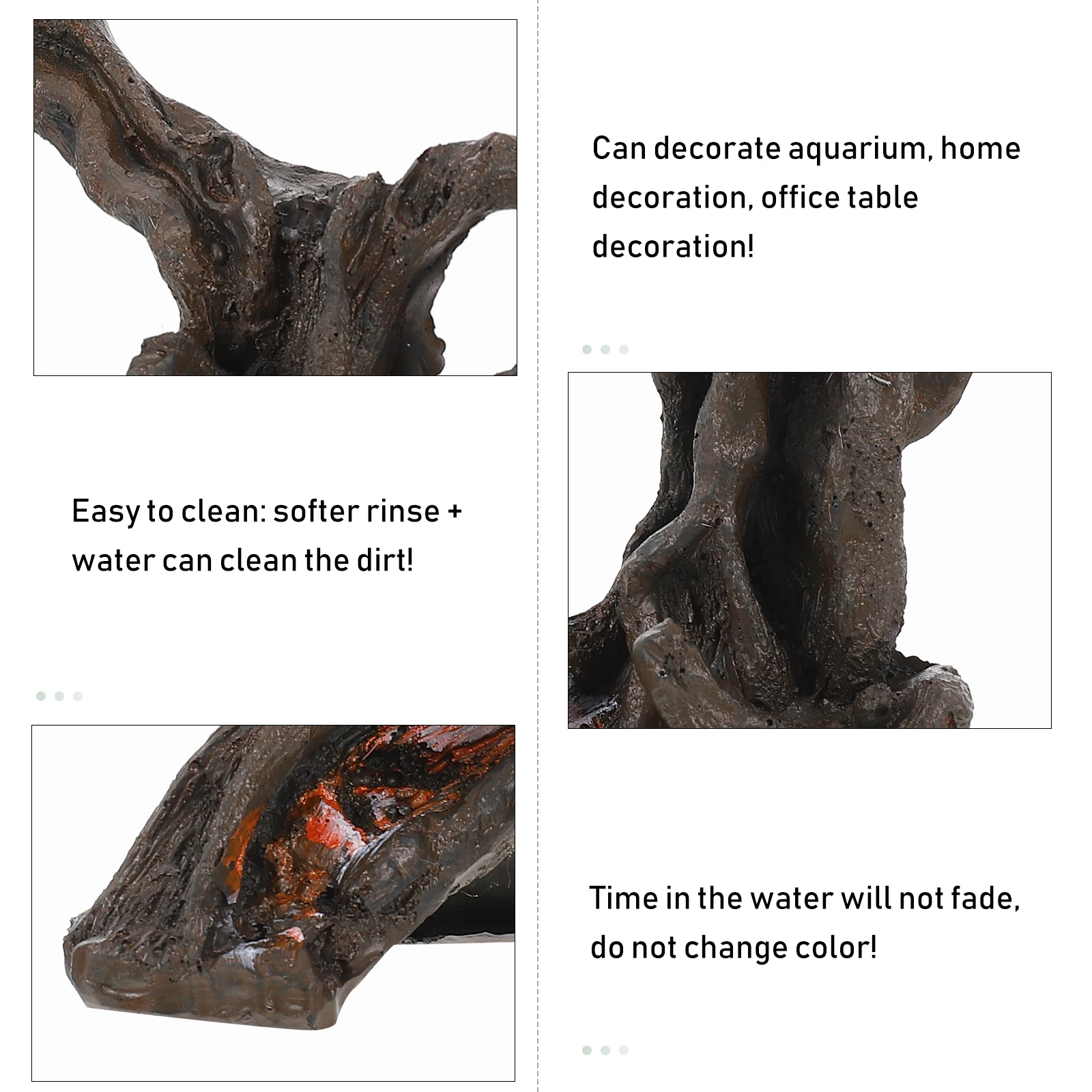 

Fish Tank Resin Tree Root Decorative Craft Aquarium Landscaping Adornment Desktop Tabletop Decor Accents Fish Tank Decor