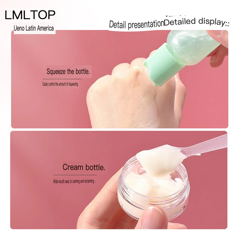 Lmltop-化粧品ディスペンサーボトル,スプレーボトル,プレスクリームボックス,50ml,sy760,7ピーストラベルセット,50ml