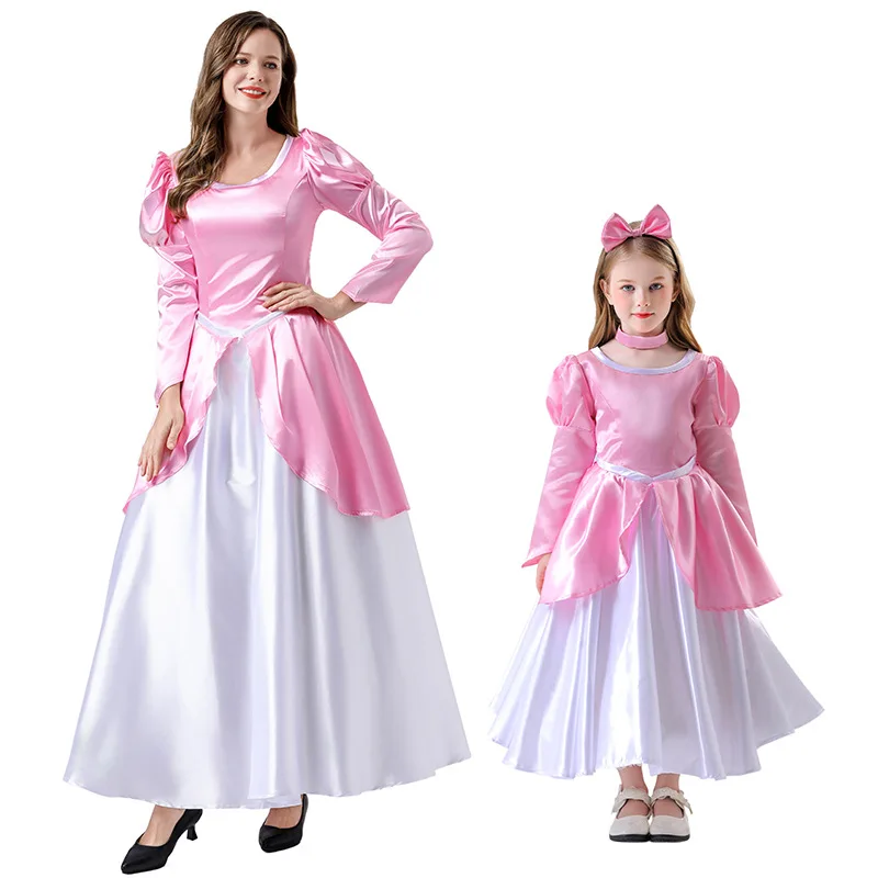 

Princess Costume Long Dress Role Play Halloween Adult Cinderella Dress Elegant Female Adult Clothing Ethnic Stage Costume