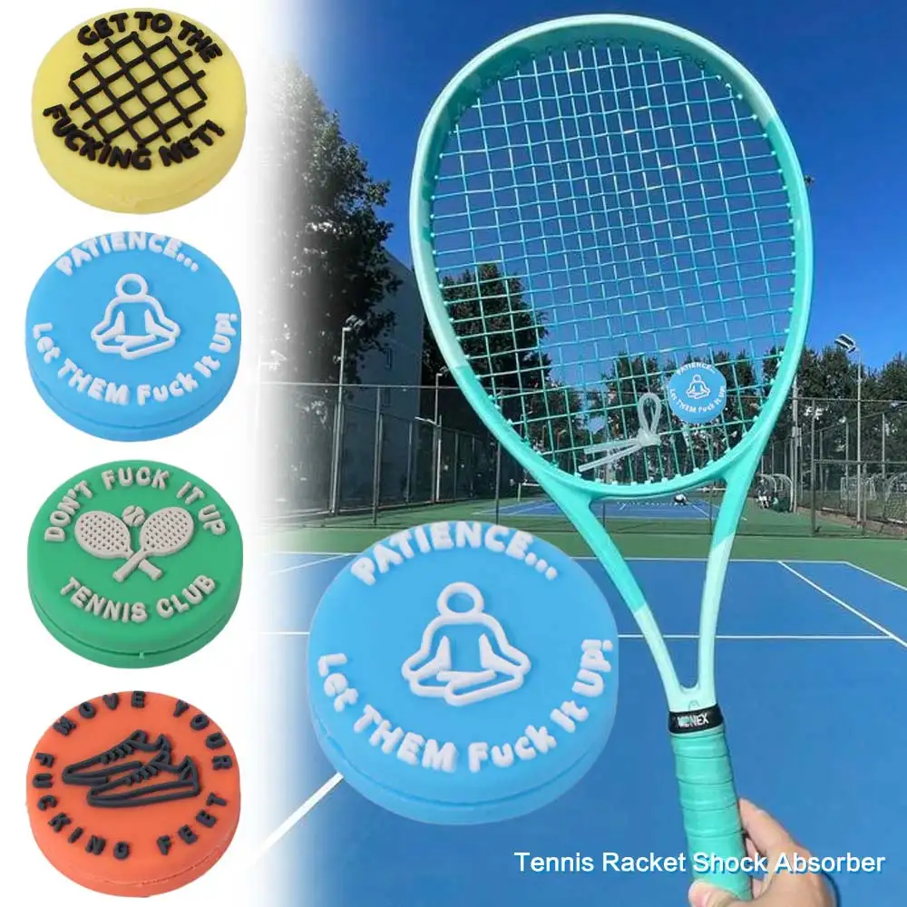 Anti-vibration Tennis Racket Shock Absorber Reusable Colorful Racket Vibration Dampeners Creative Universal Tennis Damper view 6