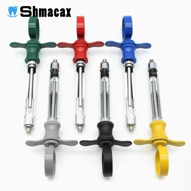 

Dental Stainless Steel Syringe Dentistry Surgical Instrument With Head Can Be Pulled Teeth Care Dental Anesthesia Aspirating