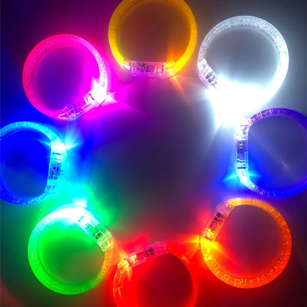 Party Glow Bracelet Glow In The Dark The Party Durable Vibrant Luminous Bracelet Lighting Accessories Popular Led Light Bracelet