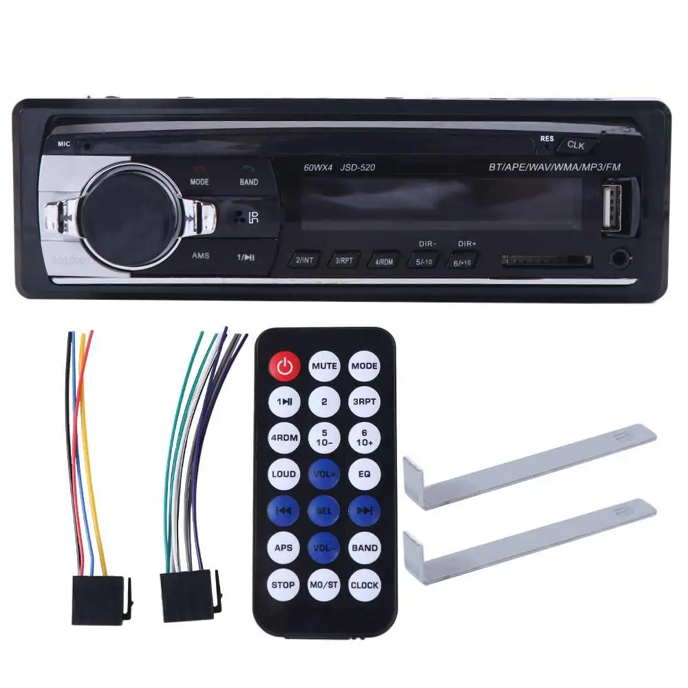 

Bluetooth-compatible Bluetooth Car MP3 Player Button Control Remote Control 12V Car Radio AUX Input 4 Channel Car MP3 Player