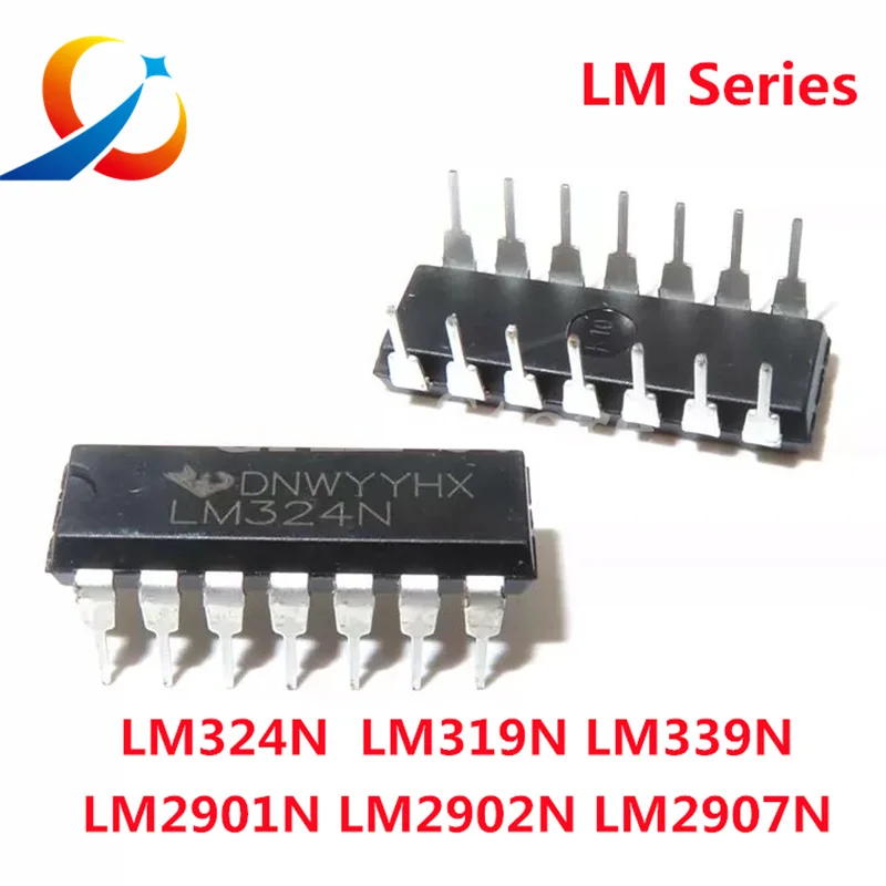 10PCS DIP-14 LM224N LM319N LM324N LM339N LM348N LM359N LM380N LM2901N LM2902N LM2907N Operational Amplifier NEW