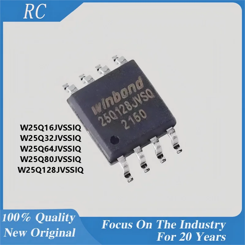 10PCS New Original W25Q16JVSSIQ W25Q32JVSSIQ W25Q64JVSSIQ W25Q128JVSSIQ W25Q80DVSSIG SOP8  SPI FLASH memory chip
