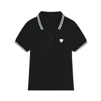 Polo Neck Shirt for Women100℅ Cotton  Woman T Embroidery Button Graphic Slim Korean Clothing Trend 2025 Youthful Elegant Style - Image 5