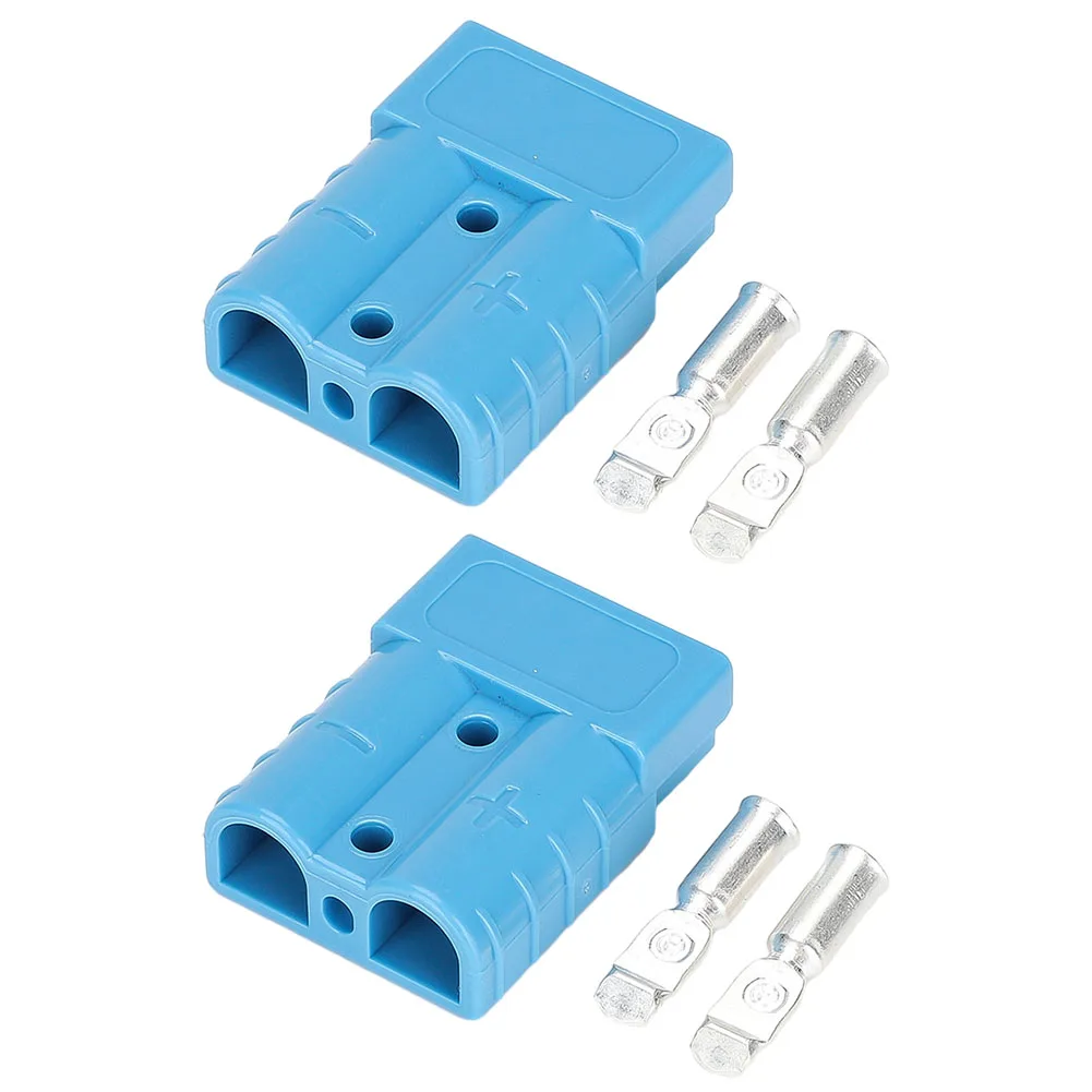 2pcs For Anderson Connector Plug 50A 600V Battery Power Connector Terminal Kit Power Charger Battery Electronic Accessories