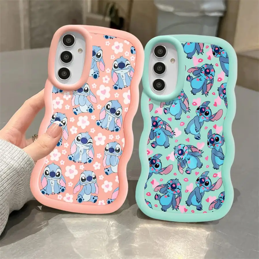Disney Stitch Soft Phone Cover Case for Samsung Galaxy A33 A06 A13 A11 A53 A23 A16 A04 A21s A05 A52 A22 A15 A03 A14 A12