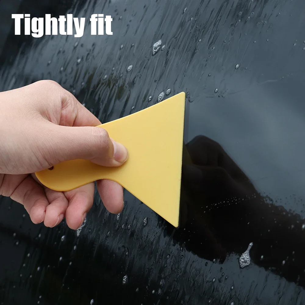 Yellow Scraper Car Film Application Tools Universal Auto Film Wrap Tint Tinted Sticker Scraper Hard Sticker Smooth Squeegee Kit