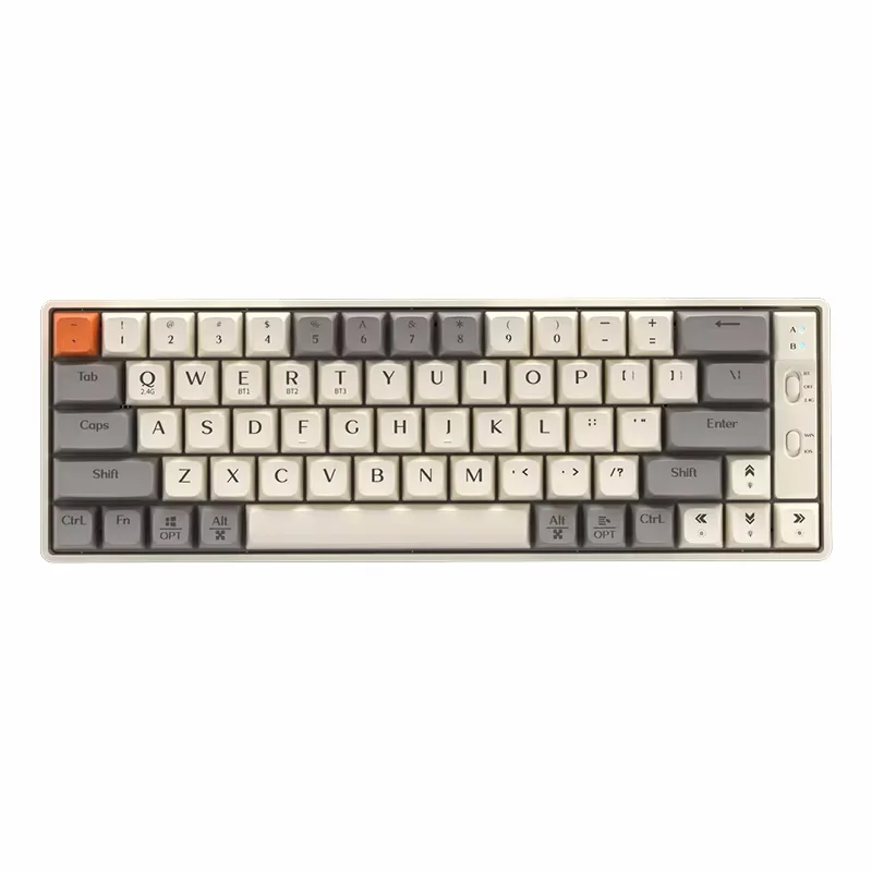 LangaryGk65-Ensemble clavier mécanique sans fil, Bluetooth, Leic-Mode, Hot Plug, touche complète, sans impact, E-Sports, Geam, souris, cadeau