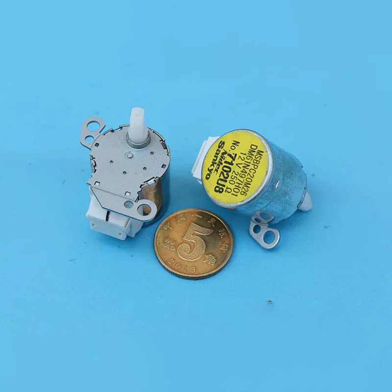 1PCS Micro Geared Stepper Motor 4 Phase 5 Wire Stepper Geared Motor DC12V For Air Conditioner Blade Swing