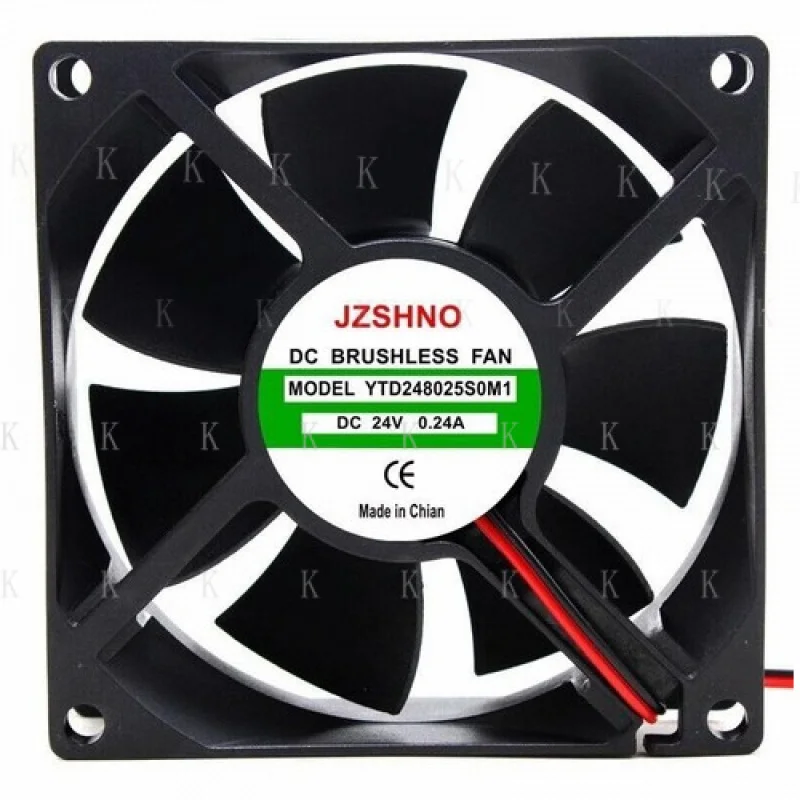 

C ДЛЯ 1 шт. YTD248025S0M1 8025 DC24V 0,24A 8 см 2-проводной бесшумный вентилятор охлаждения # А6–27