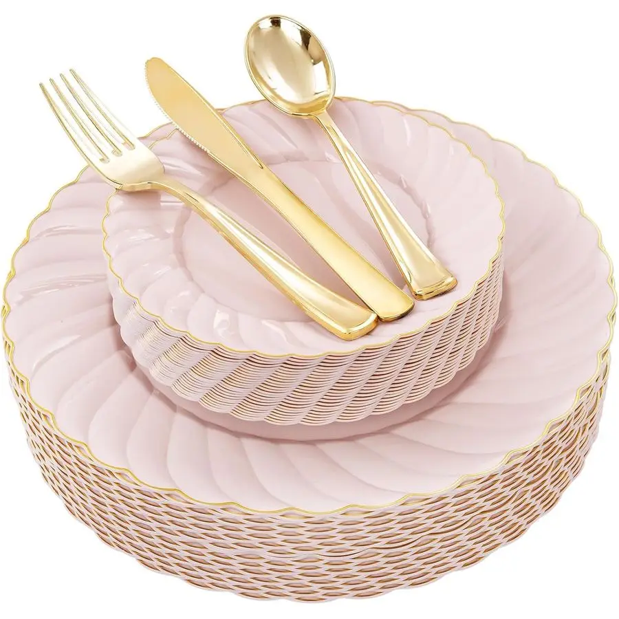 125Pcs Pink Plastic…