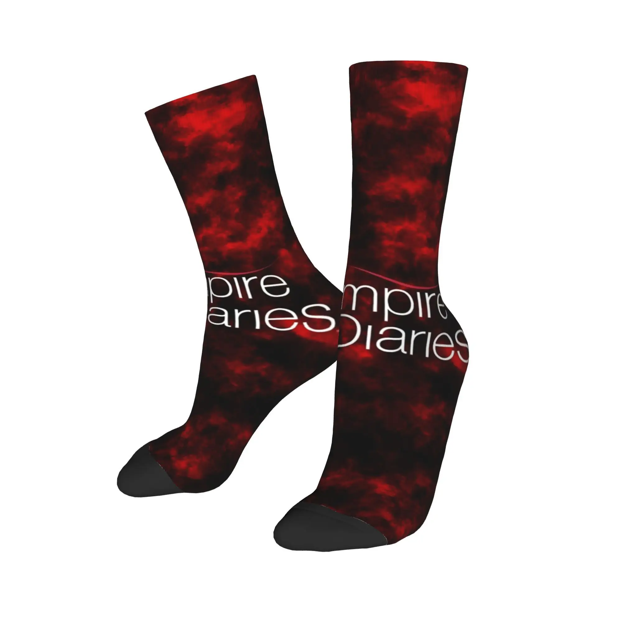 Men Women The Vampire Diaries movie Socks Cotton Casual  Socks High Quality Merch Middle Tube Crew Socks Birthday Present