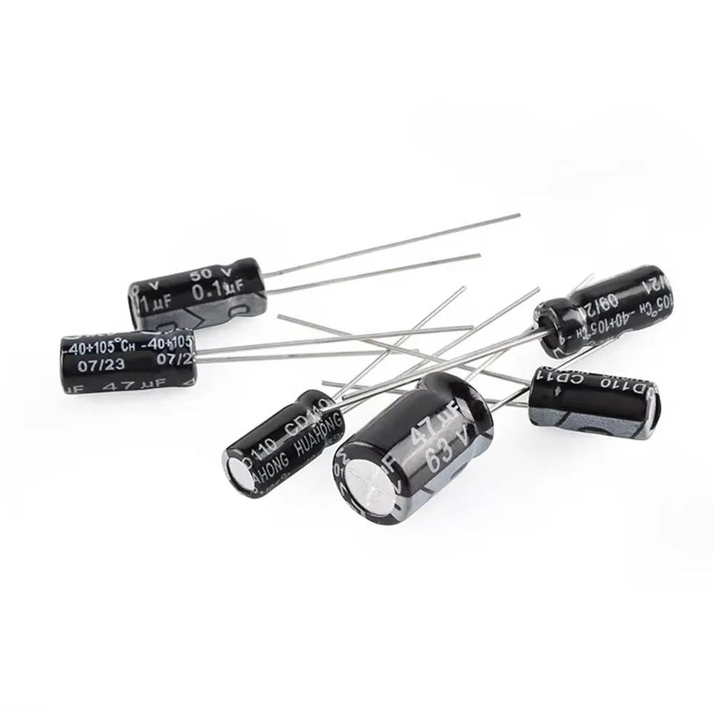 50V4700UF-450V22UF 168Pcs/Lot 1UF-4700UF 24Values Aluminum Electrolytic Capacitors 50-4700V Mix Assorted Kit And Storage Box