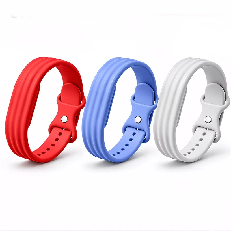Silikon-Schlaufen-Sportarmband für Google Fitbit Air, Gummi-Armband, atmungsaktives Band, Ersatz-Zubehör