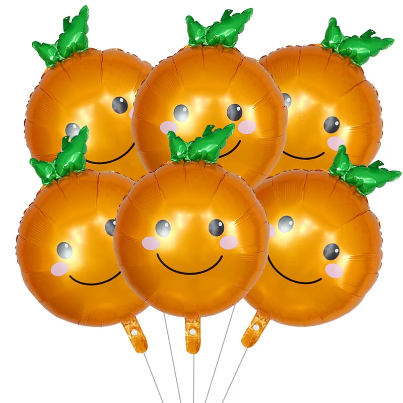 6pcs Fruit Balloons Strawberry Avocado Aluminum Foil Helium Balloon Watermelon Orange Cactus Ballon Children\'s Theme Party Decor