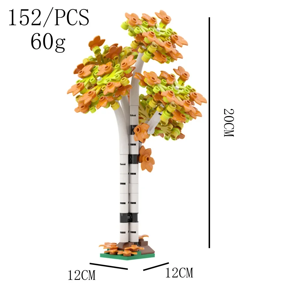 152PCS Poplar Tree Big Banyan Model Building Blocks Set Plant Scene Assembled Education Ornaments DIY Toys MOC Bricks Kids Gifts view 4