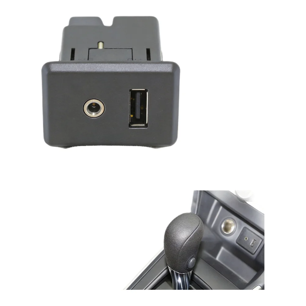 Car Audio Interface USB AUX Interface User-friendly Design Wear-resistant Material Easy To Use Car Audio Accessory Panel