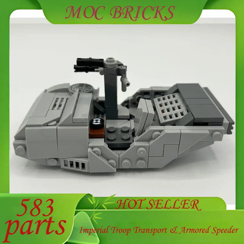 تخصيص 583 أجزاء MOC القوات الإمبراطورية النقل و المدرعة سبيدر معركة عيد الميلاد لغز DIY بها بنفسك عيد ميلاد الجمعية لعبة الهدايا #4