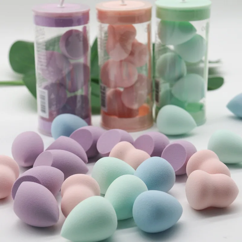 

10PCS Mini Waterdrop Gourd Shape Beauty Cosmetic Sponge Egg Latex Free Makeup Sponge Foundation Make up Blender With PVC Bag