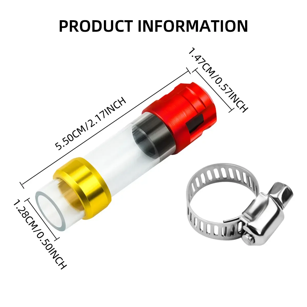 CLICK Motorcycle Air Filter Drain Tube Head Use CNC Alloy Motor ATV UTV Accessories Aluminum Alloy Head Plug Gas Exhaust image 6