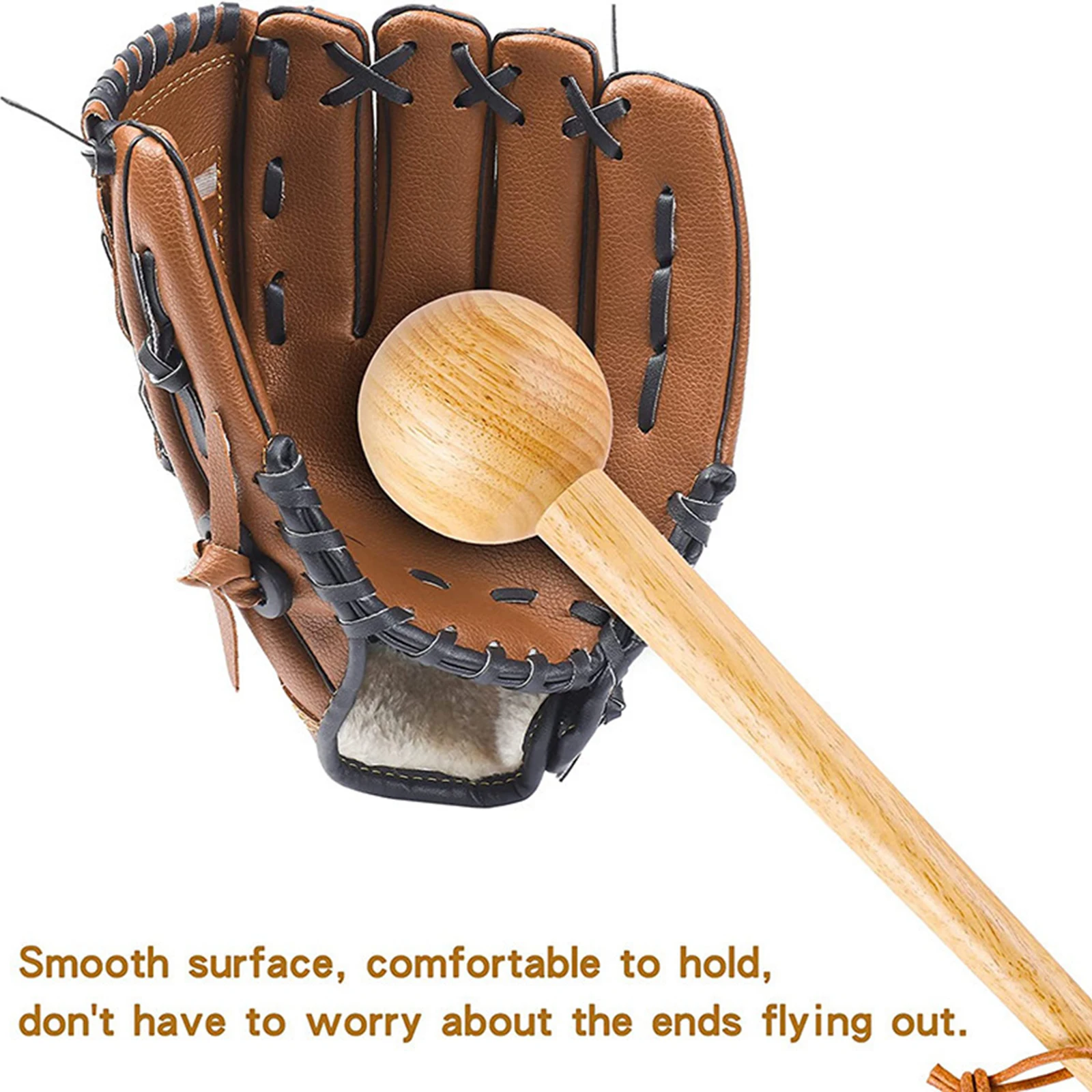 Baseball Glove Mallet Portable Functional Grip 12inch Exercise Bar Mitt Accessories Baseball Hammer for Exercise Training Novice