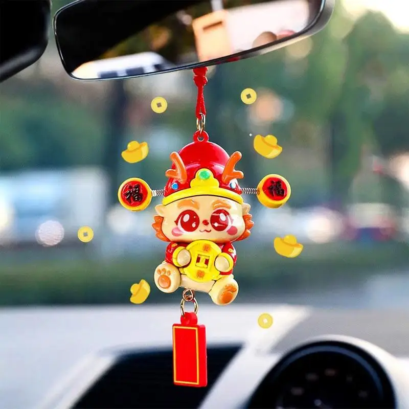 Chinese New Year Snake Ornament Dragon Horned Snake Ornament Car Interior Decoration Spring Festival Lucky Charm For Home Car