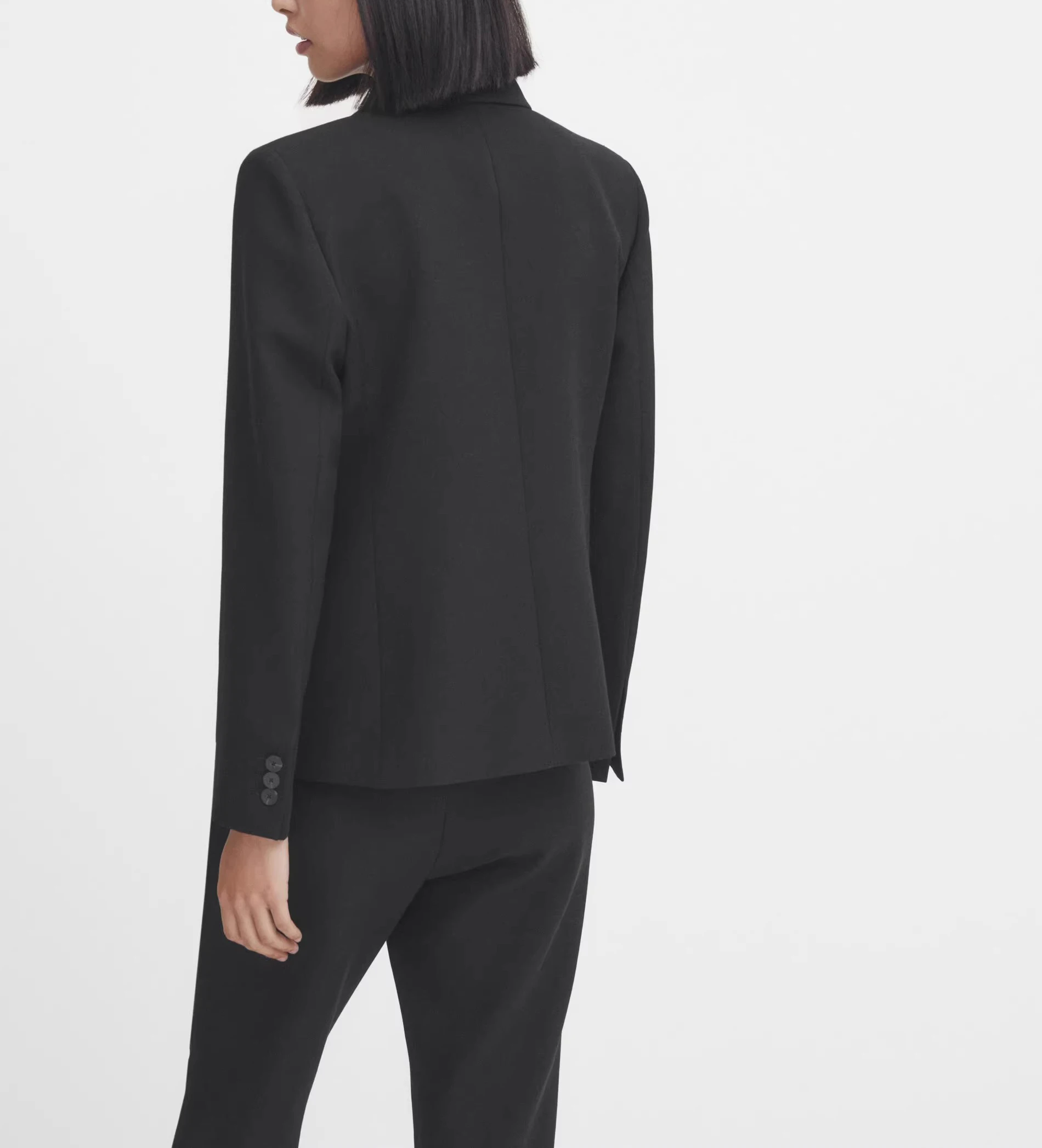 Sli ort Bla Suit Jaet for Women Personali OL Sle Commute Faion Versatile MD New Arrival Ladies' Coat