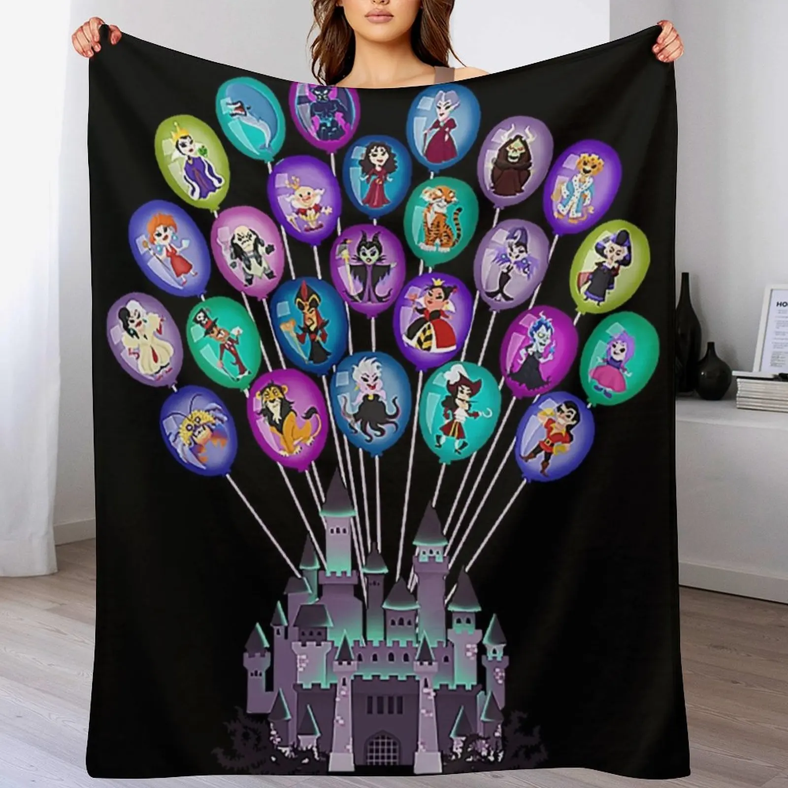 

Castle of Villains Throw Blanket Multi-Purpose Decorative Sofas Blankets