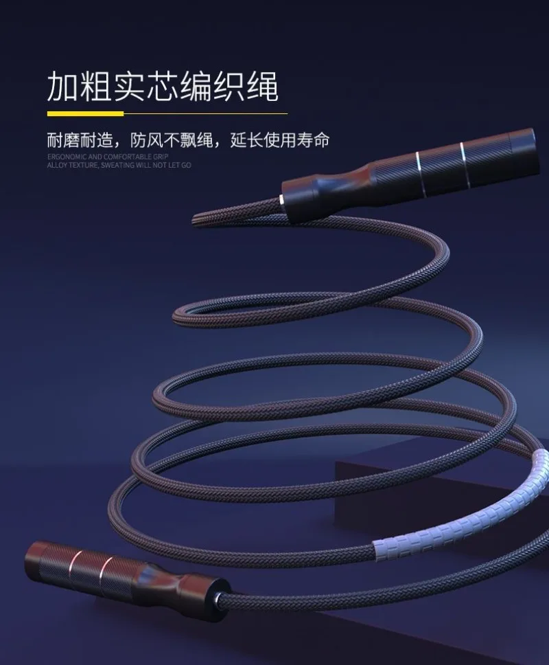 Weight Bearing Jump Rope for Weight Loss and Fat Burning, Specifically Designed for Men, Can Train Up To 3.5 Meters in Bold