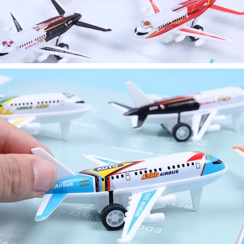 เครื่องบินโลหะผสมขนาดเล็ก 5 ชิ้น แบบจำลองเครื่องบินรบ ของเล่นเด็กผู้ชาย แบบดึงกลับ ของขวัญคริสต์มาส