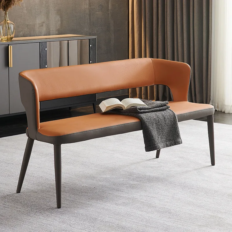 Modern, simple, dining chair, home, strip, stool, back chair light luxury Internet celebrity