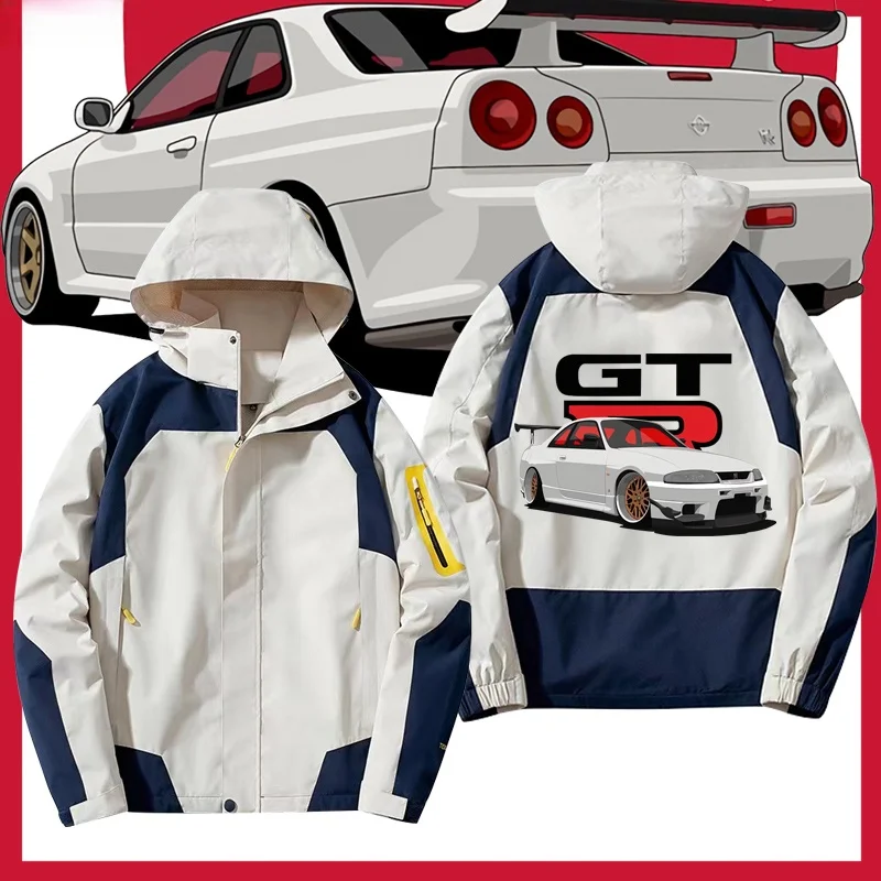 

GTR R34 line Car Modin ex Workwear Jaet Daily Wear Polyester Fiber Stand Fit Teenagers Faion