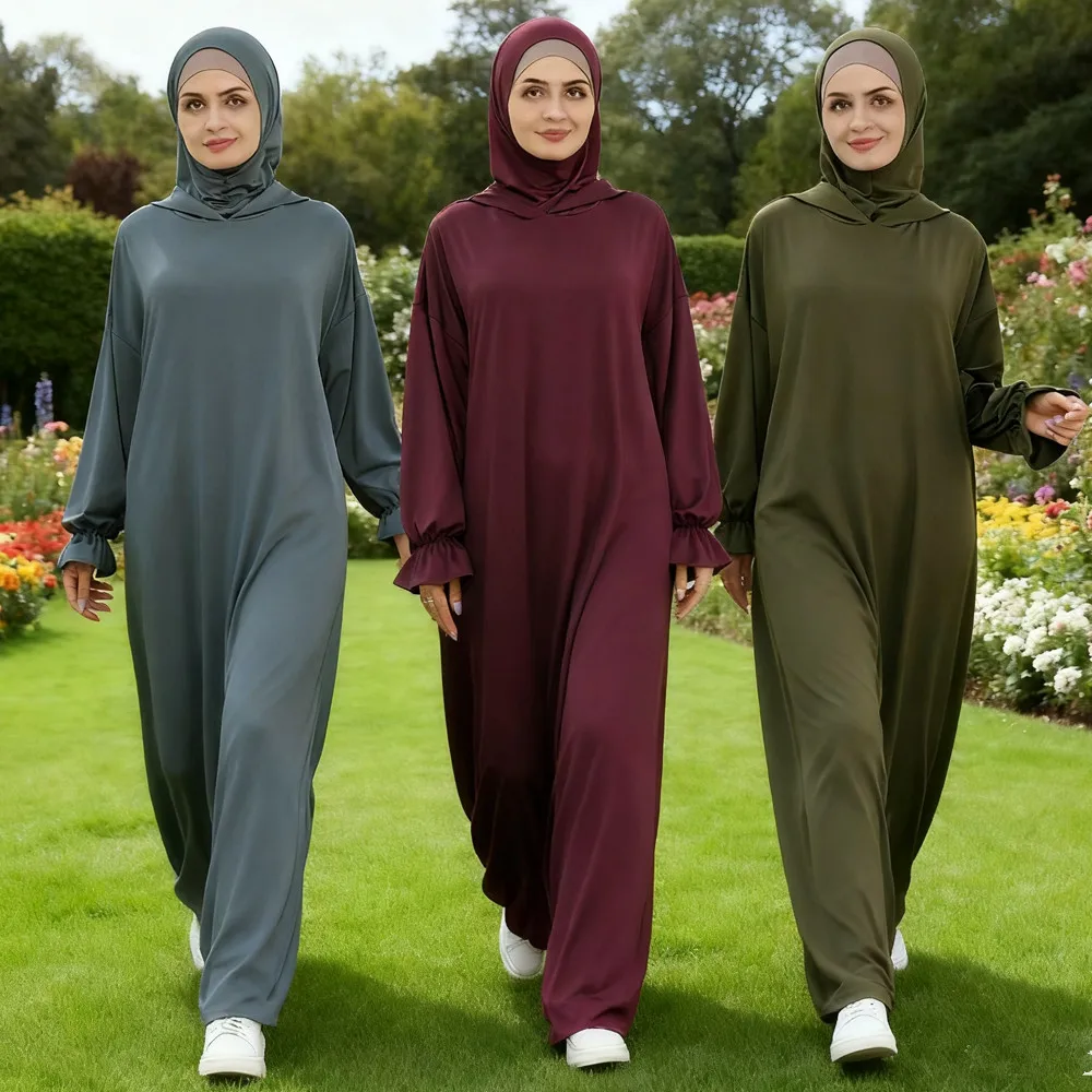 

Рамадан, никаб, Химар, мусульманская Абая с капюшоном, Дубай, Турция, исламская молитвенная одежда, женское платье, кафтан, халат Ид Джеллаба Сабея, Джалабия