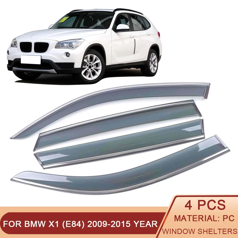 

For BMW X1 (E84) 2009-2015 Car Window Sun Rain Shade Visors Shield Shelter Protector Cover Sticker Exterior Accessories