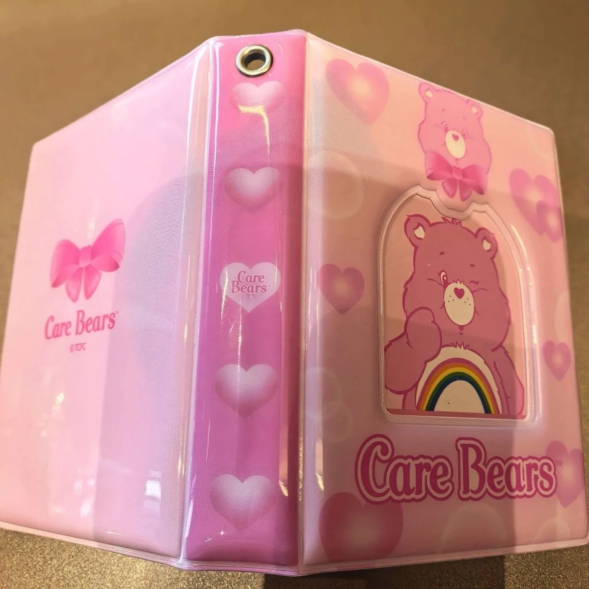 Care Bears Mini Storage Album, Portable Card Organizer, Cute Jewelry Trinket Storage Case Collectible Accessory Holder
