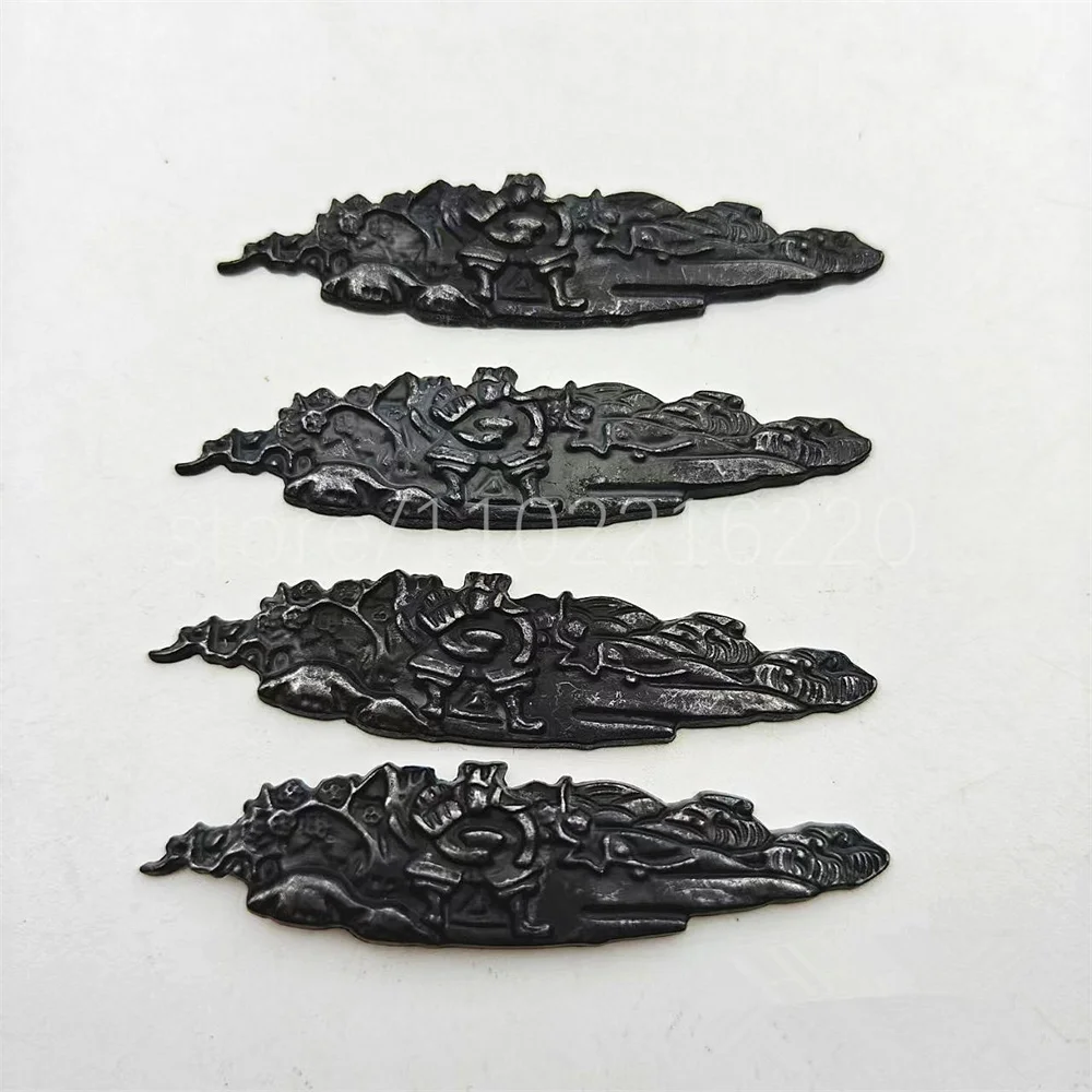 Very Good Zinc Alloy 2 Piece Sword Handle Tsuka Hilt Parts Menuki For Real Japanese Japan Samurai Katana Fittings New