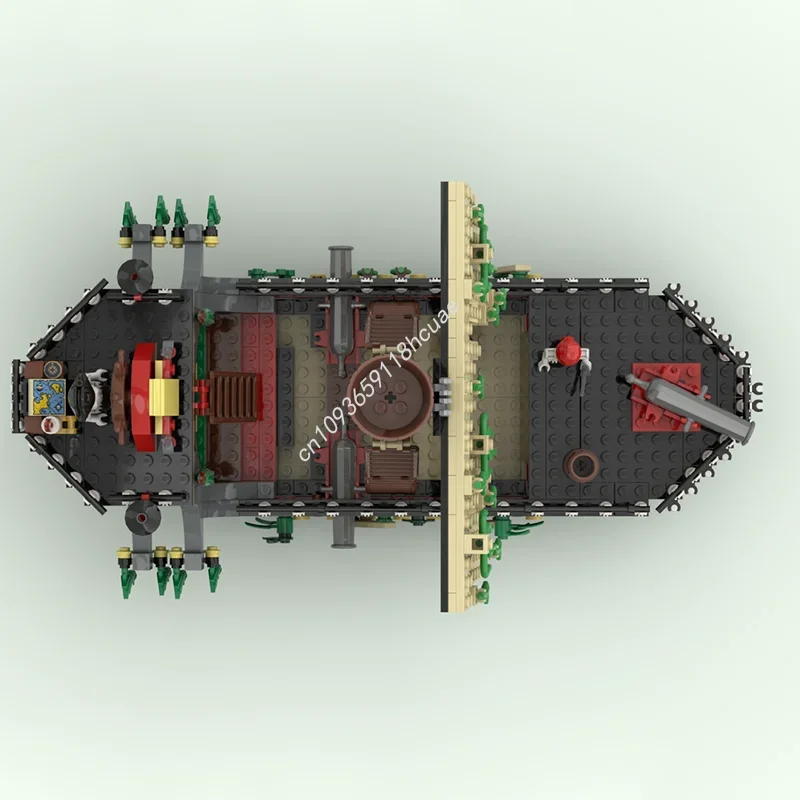 757 قطعة MOC شبح السفينة القراصنة نموذج اللبنات هدية الكريسماس العمارة تجميع لعبة فكرة التعليم الطوب عيد ميلاد