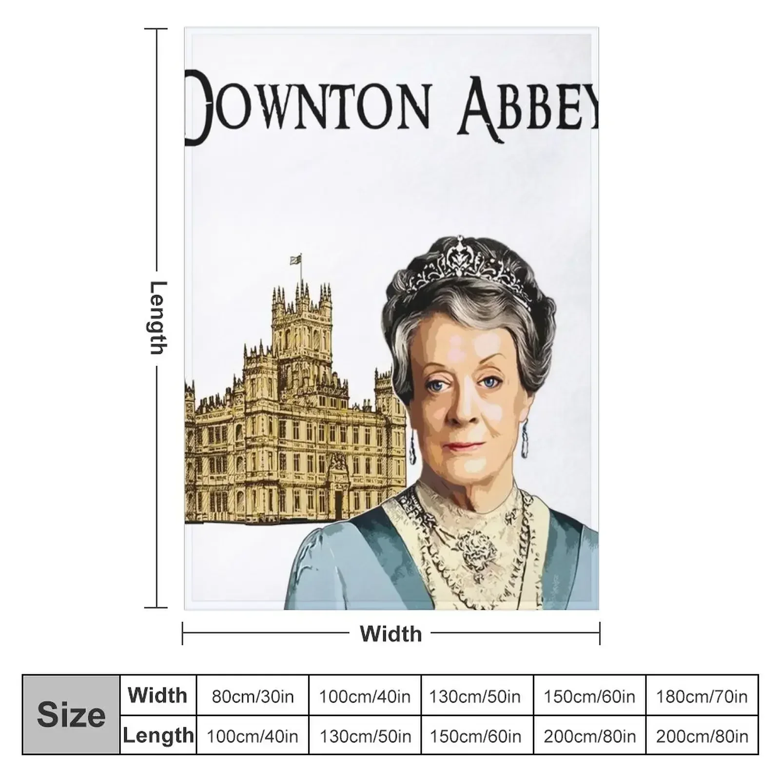 Downton Abbey Lady Violet Crawley Throw Blanket christmas gifts Luxury Designer Decorative Sofas Blankets