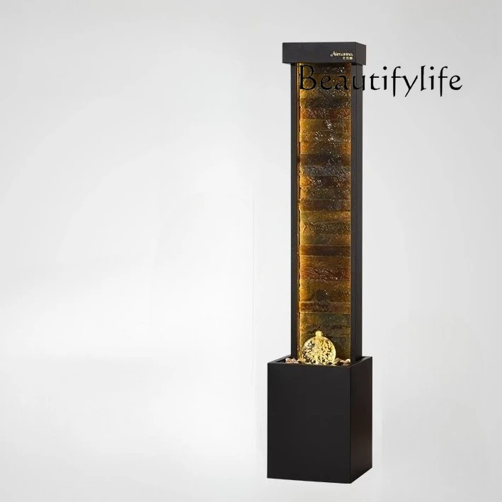 

Modern light luxury flowing water ornament lucky living room circulating water office decoration floor-to-ceiling water