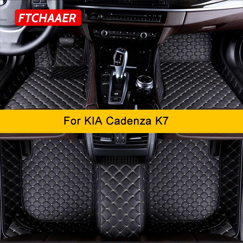 

FTCHAAER Custom Car Floor Mats For KIA Cadenza K7 Auto Carpets Foot Coche Accessorie