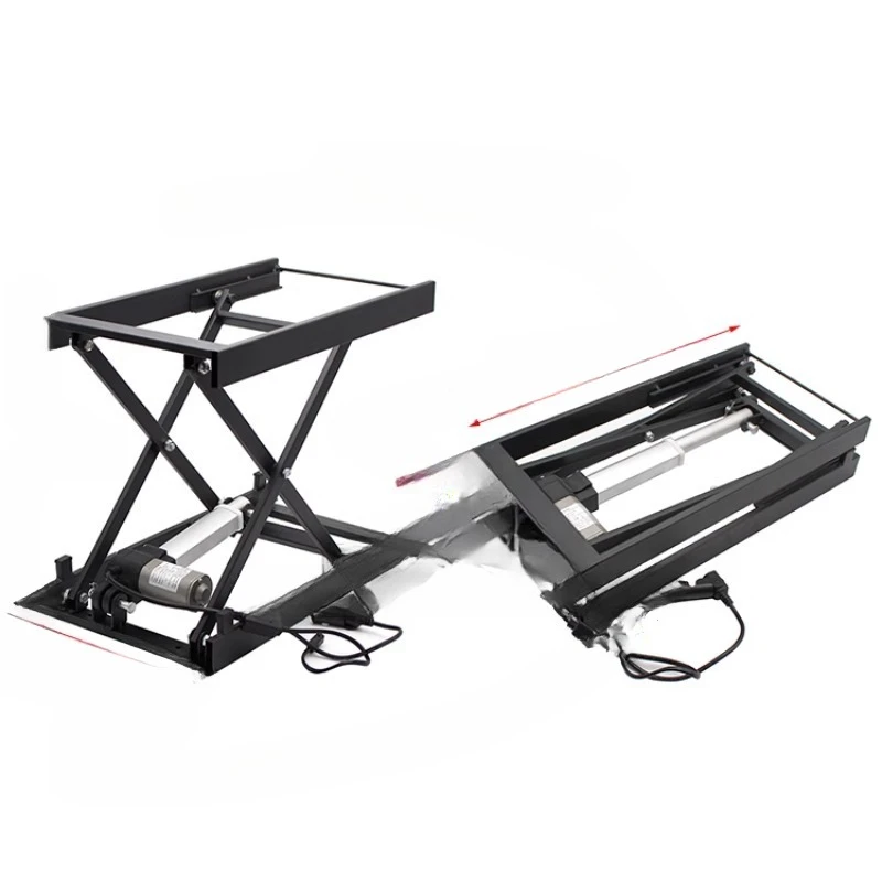 

Multifunctional intelligent furniture electric lifting tea table iron frame